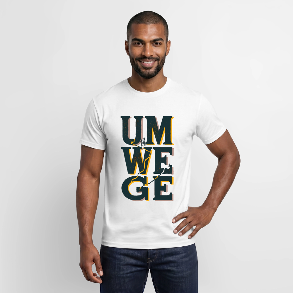 Umwege – Männer T-Shirt - Weiß