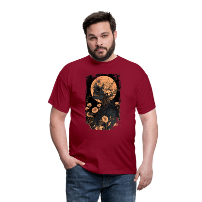 Boho Hippie Skelett im 60er, 70er Jahre Look - Männer T-Shirt - by Artful Alchemist