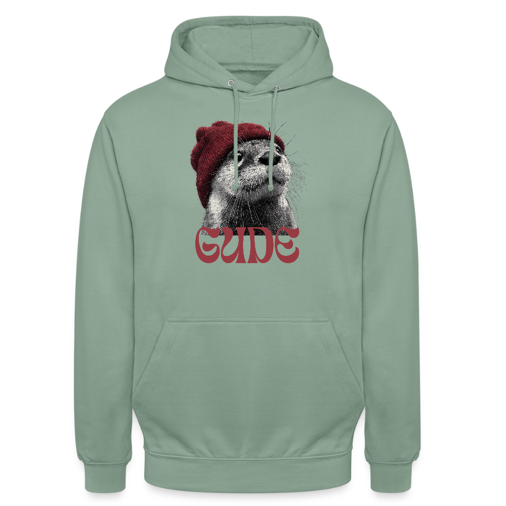 Gude Otter - Unisex Hoodie - Graugrün