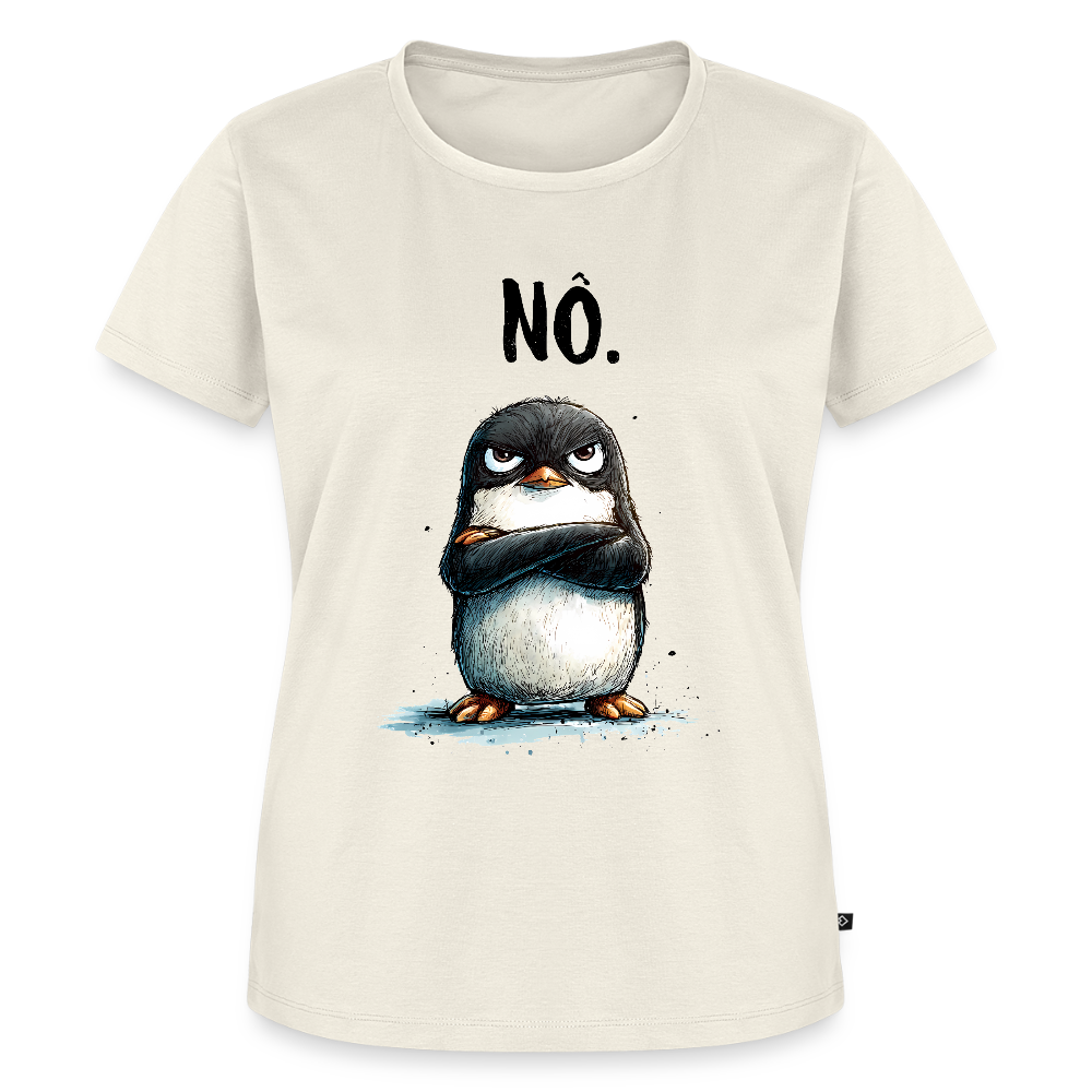 Grumpy Penguin – „NÖ.“ - Frauen Premium T-Shirt - by Artful Alchemist