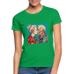 Küssendes Best Ager Pärchen mit Hawaiihemden  - Frauen T-Shirt - Kelly Green