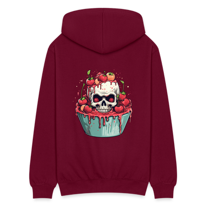 Gruseliges Horror Kirschtörtchen - Happy Halloween - Unisex Kapuzenjacke - by Artful Alchemist