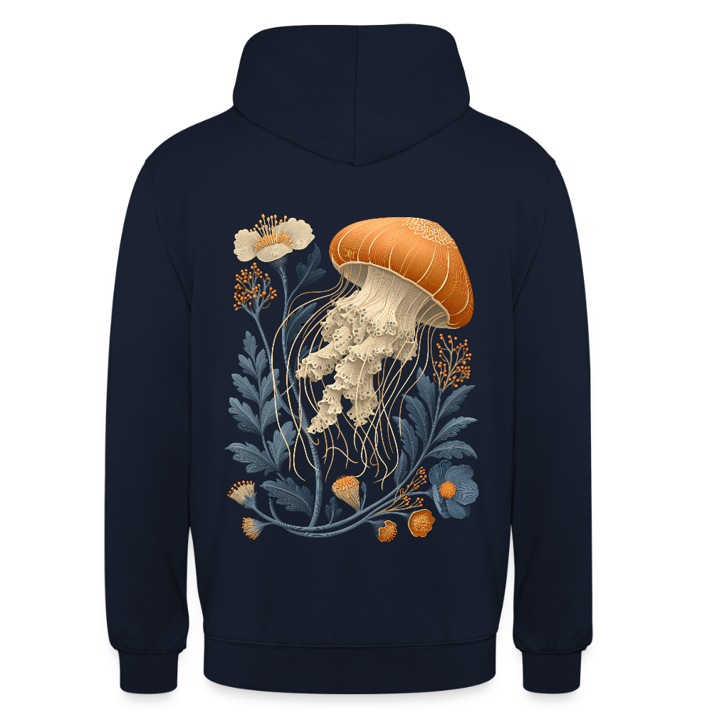 Floral Jellyfish - Unisex Hoodie - by Artful Alchemist