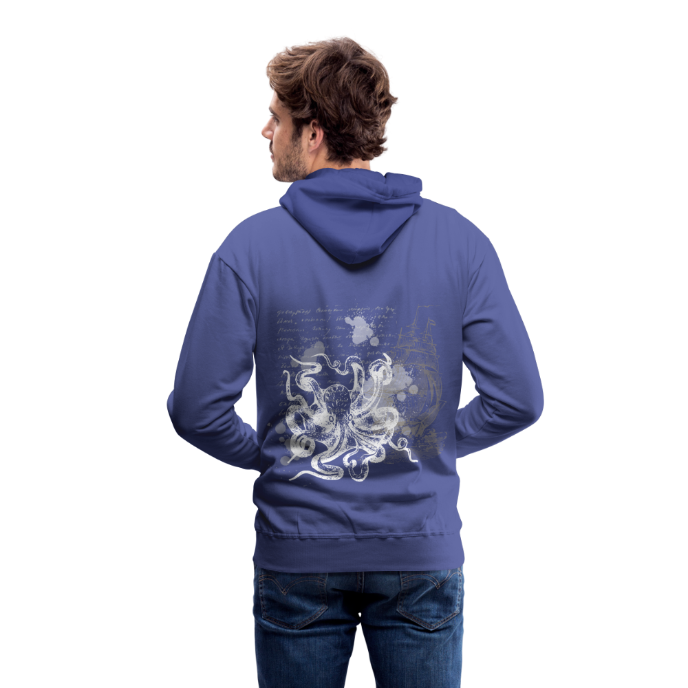 Vintage Steampunk Oktopus Motiv - Männer Premium Hoodie - Königsblau