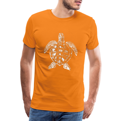 Meeresschildkröte - Monochrom - Männer Premium T-Shirt - by Artful Alchemist