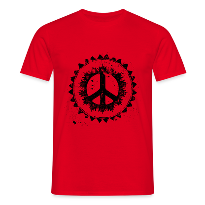 Urban Retro Peace Zeichen - Männer T-Shirt - by Artful Alchemist