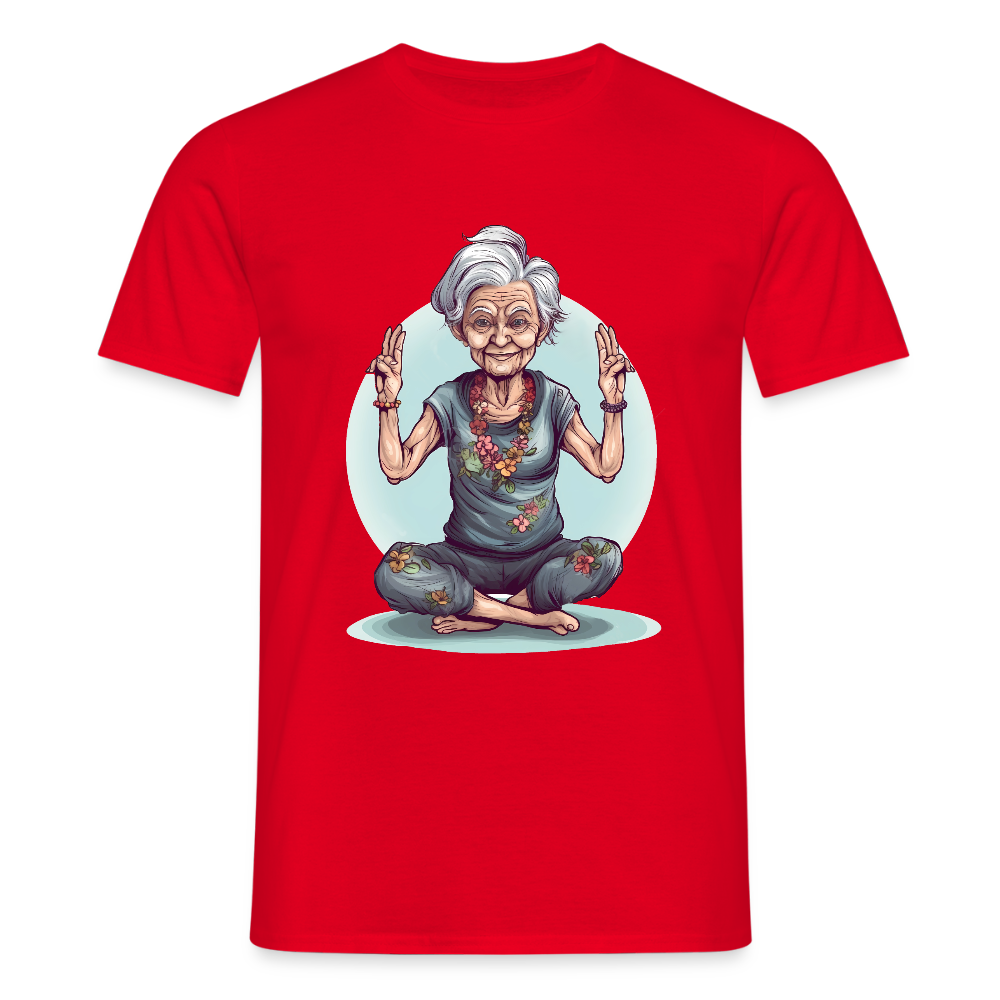 Coole Yoga Oma - Meditation im besten Alter - Männer T-Shirt - by Artful Alchemist