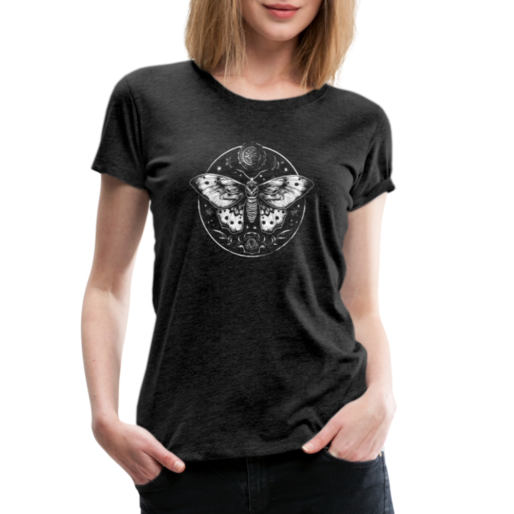 Mystische Motte, Falter mit magischen Details - Women Premium T-Shirt - Anthrazit