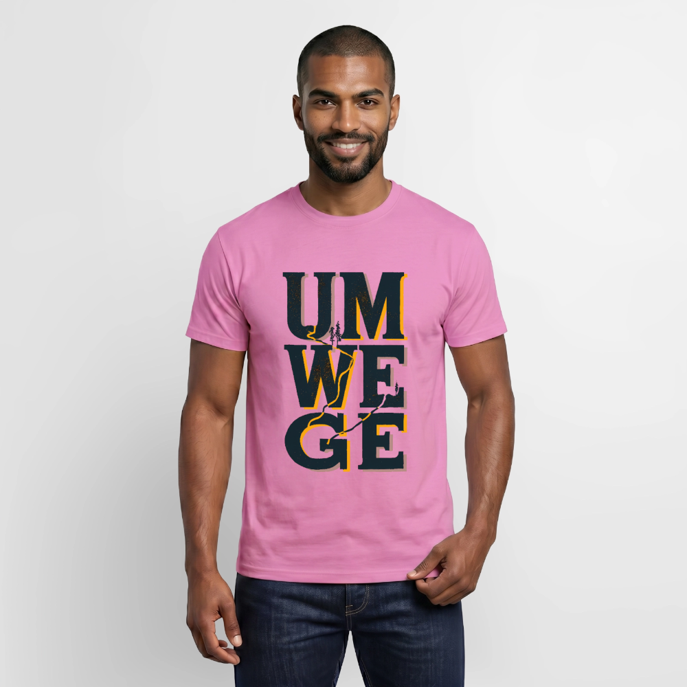 Umwege – Männer T-Shirt - Pink