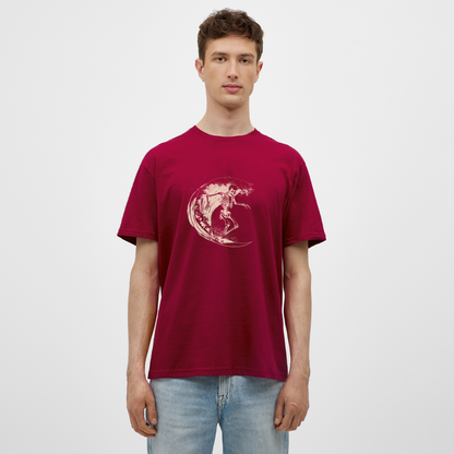 Cooles Surfer Skelett - Männer T-Shirt - by Artful Alchemist