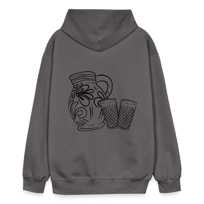 Bembel mit Gläsern - Hessisch Mundart - Unisex Premium Hoodie - by Artful Alchemist