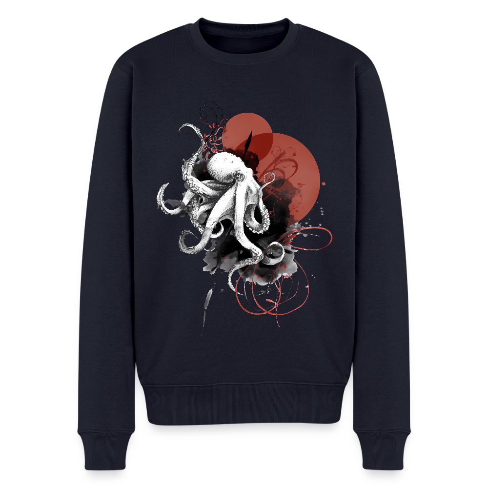 Oktopus Design – Tiefsee trifft Kunst - Männer Premium Pullover - Navy