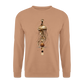 Mystische Qualle mit Mondphasen – Boho Ocean Design - Unisex Pullover - Mocca