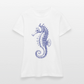 Indigo Seepferchen - Männer T-Shirt - Weiß