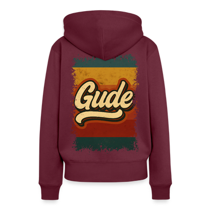 „Gude“ – Retro Look aus Hessen - Frauen Premium Bio Hoodie - by Artful Alchemist