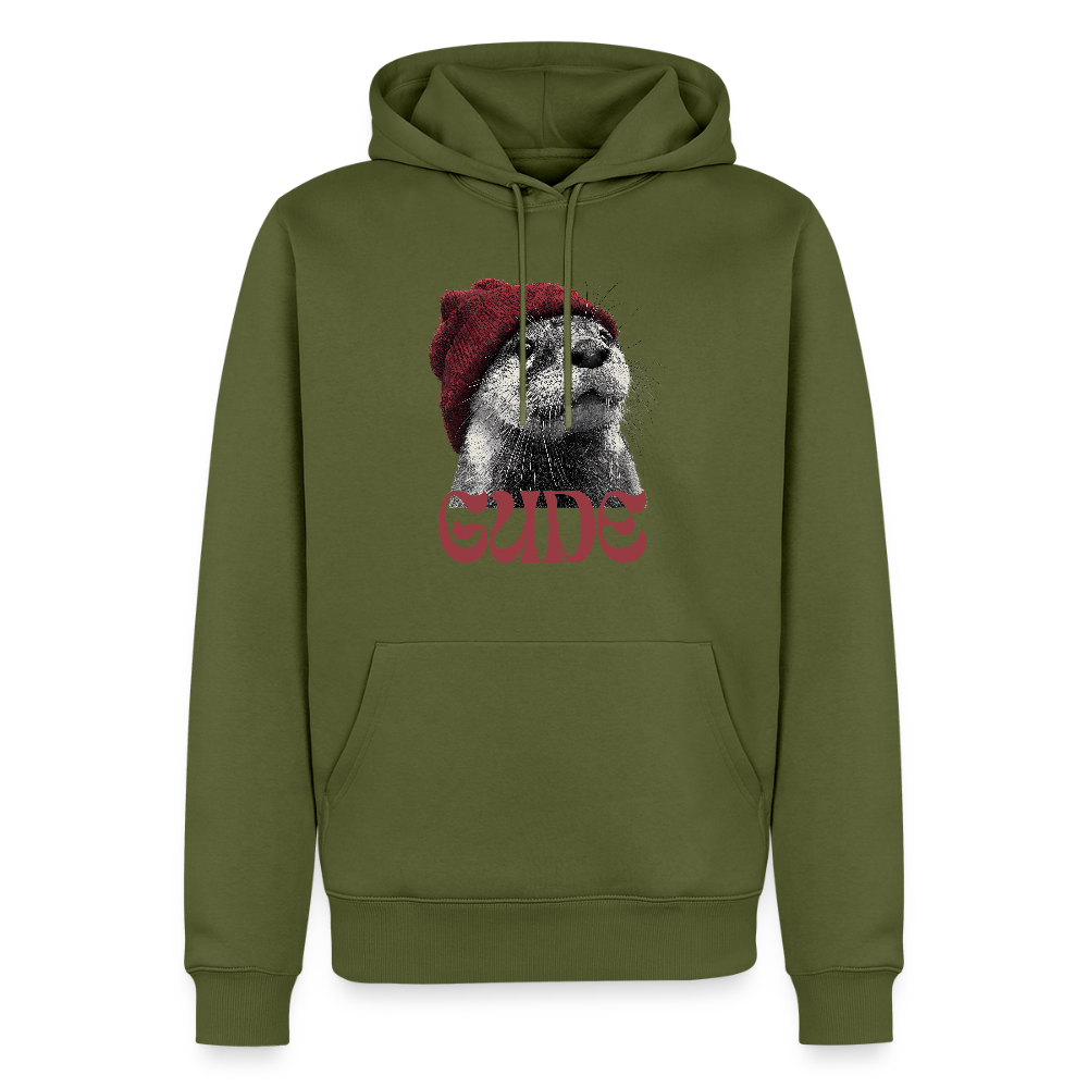 Gude Otter - Männer Premium Bio Hoodie - Khaki
