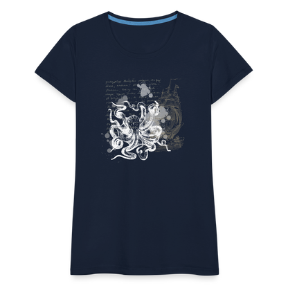 Vintage Steampunk Oktopus Motiv - Frauen Premium T-Shirts - by Artful Alchemist