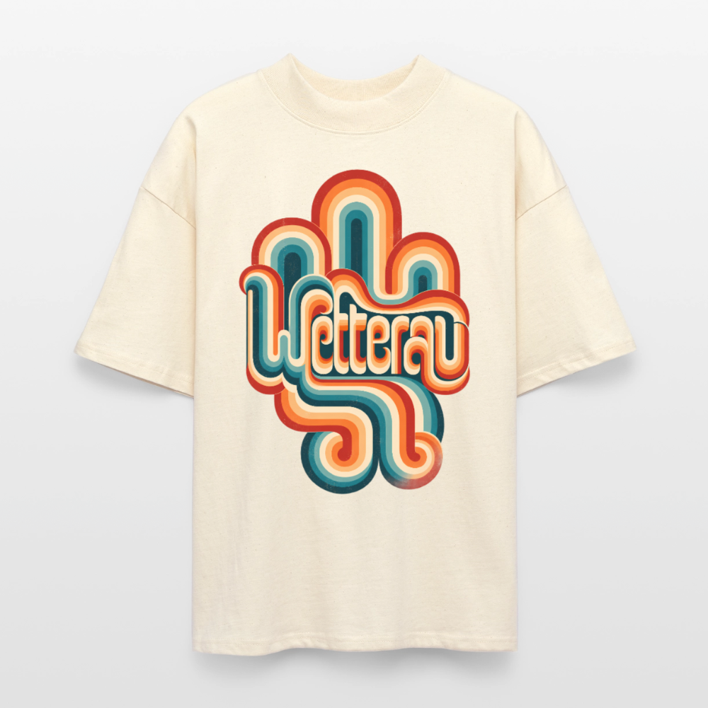 Wetterau Retro – Oversized Unisex Bio T-Shirt - Natur