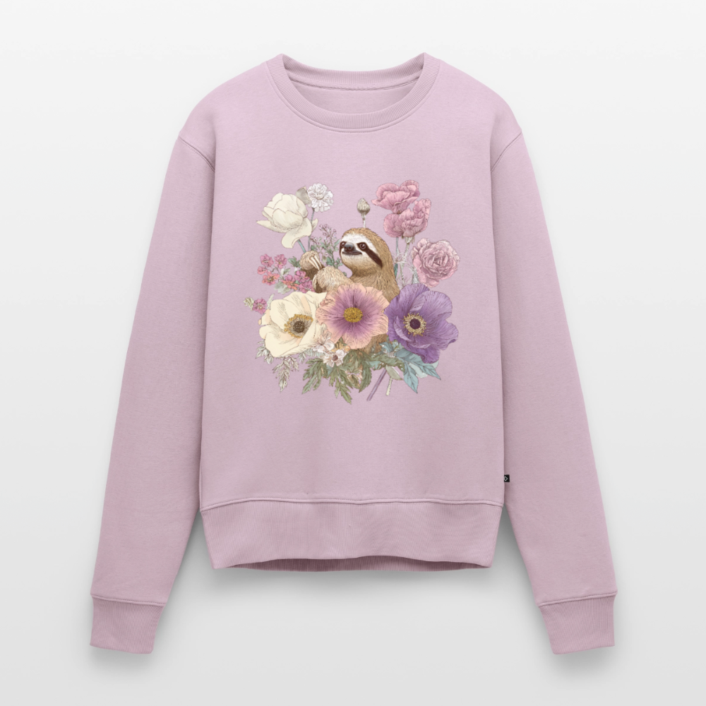 Vintage Sloth Blossom - Frauen Premium Pullover - by Artful Alchemist