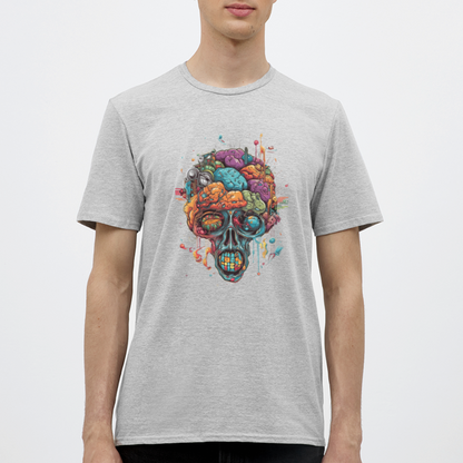 Surrealistischer, psychedelischer Totenkopf - Männer T-Shirt - by Artful Alchemist