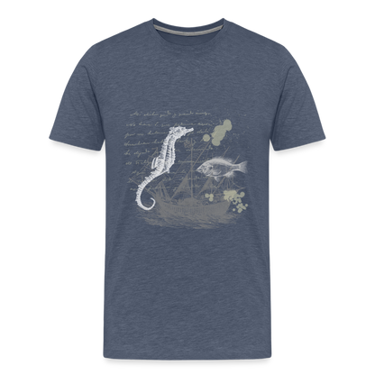 Vintage Steampunk Seepferdchen Motiv - Männer Premium T-Shirts - by Artful Alchemist