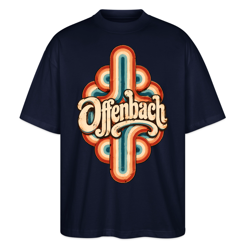 Offenbach Retro – Oversized Unisex Bio T-Shirt - Navy