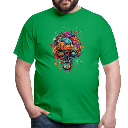 Surrealistischer, psychedelischer Totenkopf - Männer T-Shirt - by Artful Alchemist