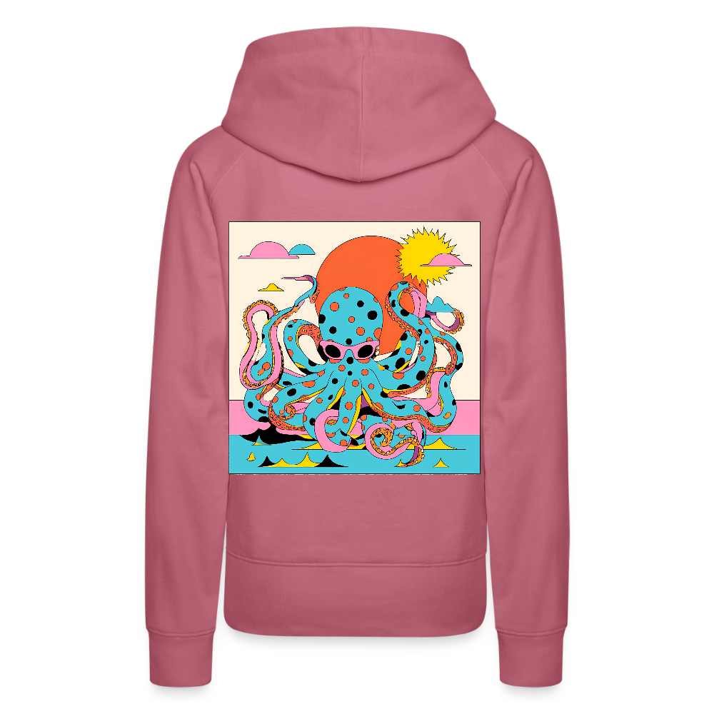 Octopus Summer – Retro Comic - Frauen Premium Bio Hoodie - by Artful Alchemist