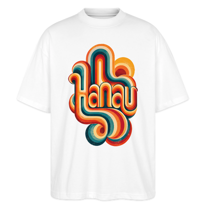 Hanau Retro – Oversized Unisex Bio T-Shirt - Weiß