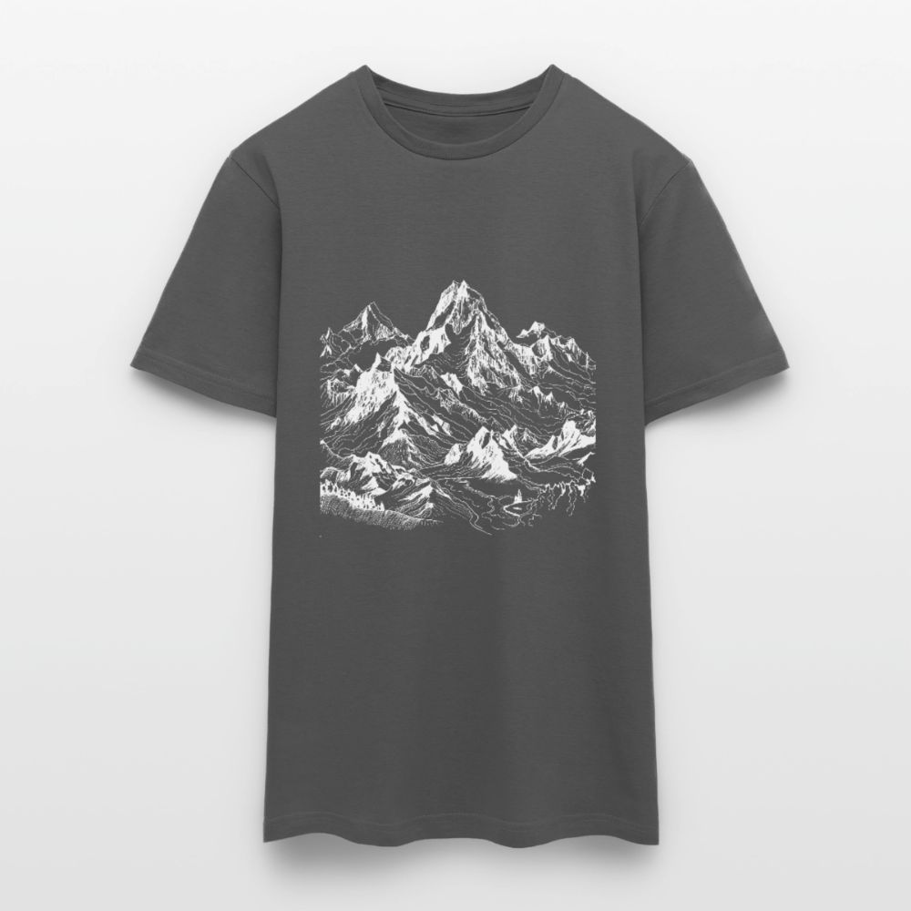 Alpine Peak – Minimalist Mountain - Männer T-Shirt - by Artful Alchemist