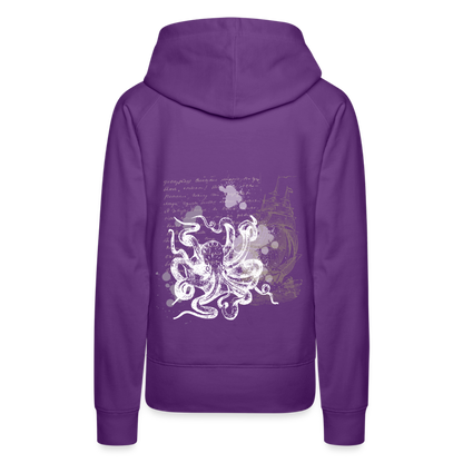 Vintage Steampunk Oktopus Motiv - Frauen Premium Hoodie - by Artful Alchemist