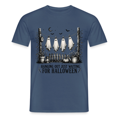Hanging Out Just Waiting For Halloween - Männer T-Shirt - by Artful Alchemist