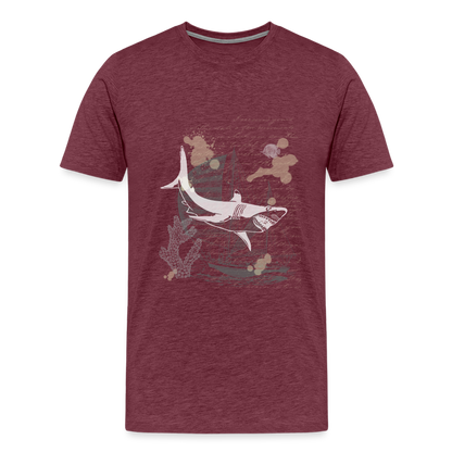 Vintage Steampunk Hai Motiv - Männer Premium T-Shirts - by Artful Alchemist