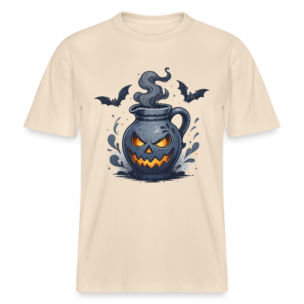 Hessisch Halloween Bembel - Unisex Relaxed Fit Bio-T-Shirt - Weißgrau