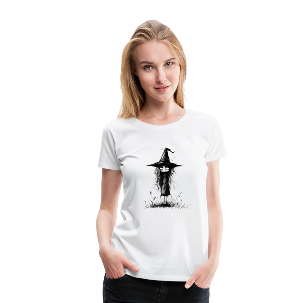 Kleine Hexe - Frauen Premium T-Shirt - Weiß