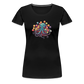 Lustiger Comic Oktopus mit Lollipops - Frauen Premium T-Shirts - Schwarz