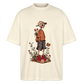 Skeleton Boy - Stanley/Stella Oversized Unisex Bio T-Shirt Blaster - Weißgrau