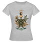 Sacred Turtle – Mondphasen - Frauen T-Shirt - Grau meliert