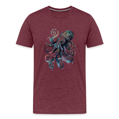 Cooler Wasserfarben Aquarell Oktopus - Männer Premium T-Shirt - by Artful Alchemist