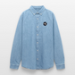 Vinyl Octopus – Denim Edition - Stanley/Stella Denim Hemd - verwaschenes Hellblau