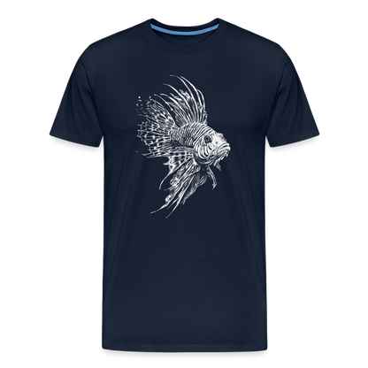 Rotfeuerfisch - Monochrom - Männer Premium T-Shirt - by Artful Alchemist