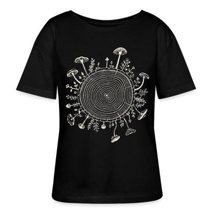 Baumringe & Pilze - Stanley/Stella Relaxed Rundhals Frauen Bio-T-Shirt SERENA - by Artful Alchemist