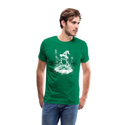 Magischer Frosch mit Zauberhut und Zauberstab - Männer Premium T-Shirt - by Artful Alchemist