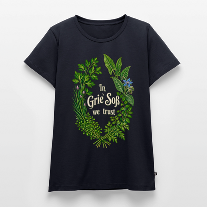 In Grie’ Soß We Trust - Frauen Premium T-Shirt - by Artful Alchemist