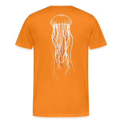 Qualle mit roten Fäden - Männer Premium T-Shirt - by Artful Alchemist