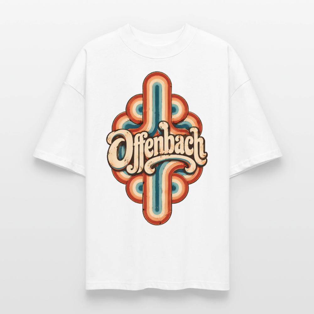 Offenbach Retro – Oversized Unisex Bio T-Shirt - Weiß