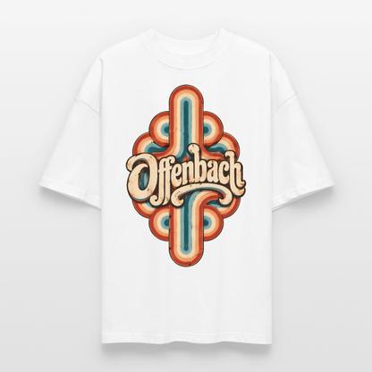 Offenbach Retro – Oversized Unisex Bio T-Shirt - Weiß