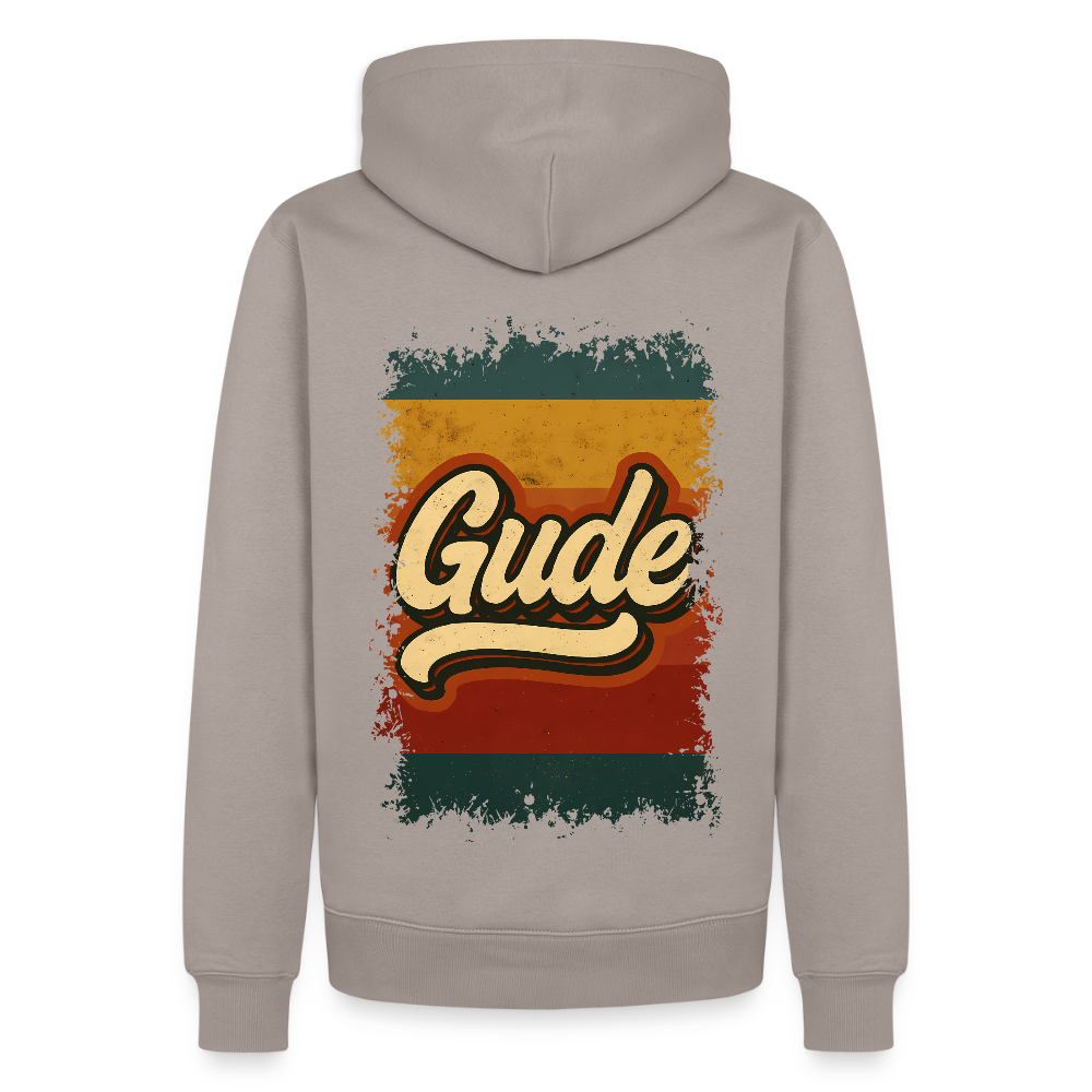 „Gude“ – Retro Look aus Hessen - Männer Premium Hoodie - Taupe