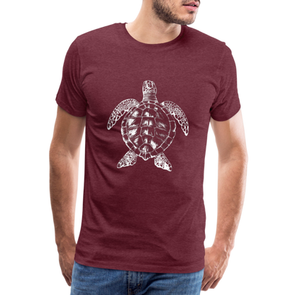Meeresschildkröte - Monochrom - Männer Premium T-Shirt - by Artful Alchemist