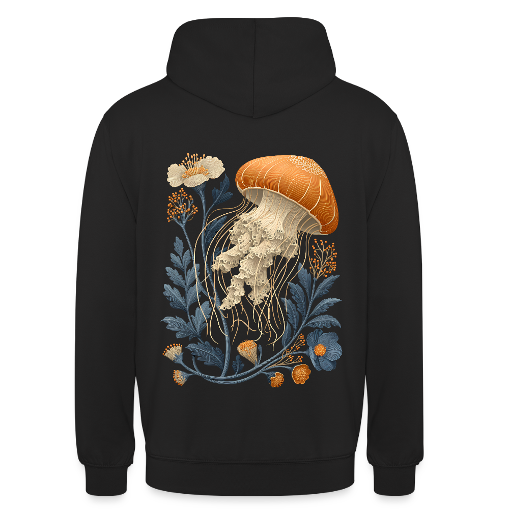 Floral Jellyfish - Unisex Hoodie - by Artful Alchemist